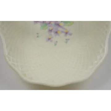 Mikasa Ivory Bone China - Lila Pattern - Small Basket - 4.125 Tall