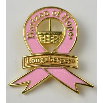 Longaberger Horizon Of Hope Breast Cancer Awareness Fabric Pin