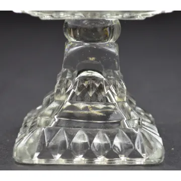 Jeannette Glass Wedding Clear Pattern - Wedding Bowl No Lid - 4.375 Tall