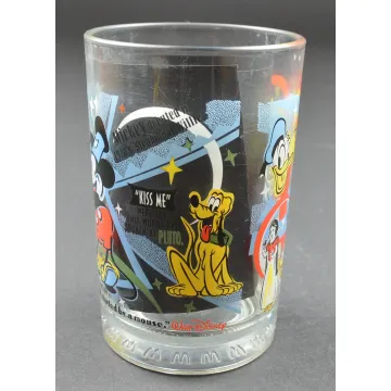 McDonalds Glass - 100th Year Of Walt Disney - Mickey At The Wheel