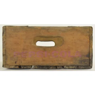 Pepsi Cola Crate - Wood Grain Carrier - Signer