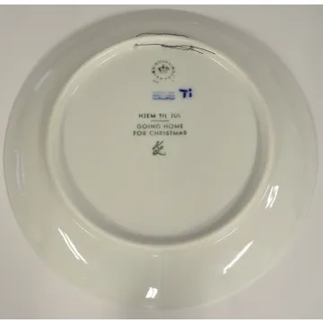 Royal Copenhagen Collector Plate - Going Home For Christmas 1973