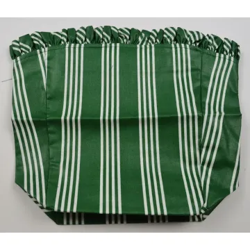 Longaberger 1998 Glad Tidings Basket Liner - Hunter Green Stripe