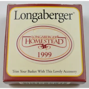 Longaberger Pottery 1999 Homestead Basket Tie-On