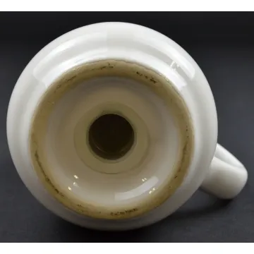 Vintage White Pottery Salt / Sugar Shaker Dispenser - 5.5 Tall