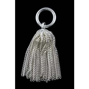 Fenton Art Glass - Sterling Silver Bead Tassel Charm