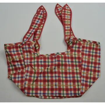 Longaberger Seashell Basket Liner - Cherry Red Plaid