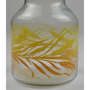 Libbey Glass - Golden Wheat Pattern - Carafe - 9 Tall