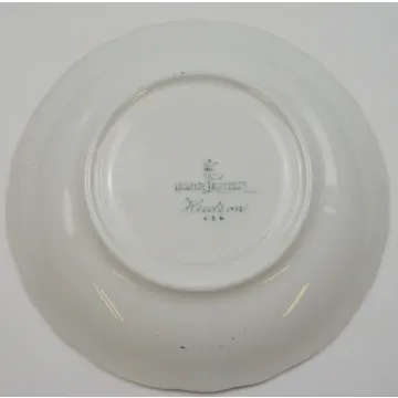 Homer Laughlin China - Hudson Pink Floral Pattern - Flat Cup Saucer