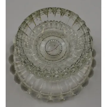 Clear Glass Fluted Single Candlestick Holder - 2.375 Tall