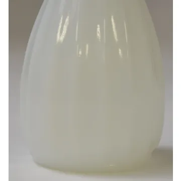 Vintage Fluted Milk Glass Bud Vase - 8.75 Tall