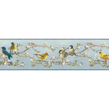 Vandalia Sky Songbird Wallpaper Border Chesapeake TLL48511B