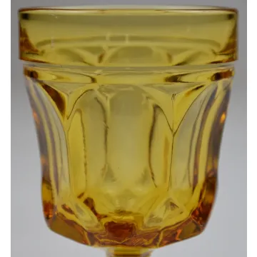 Anchor Hocking Fairfield Amber Pattern - Wine Glass - 5.25 Tall