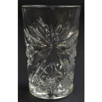Anchor Hocking Prescut Clear Pattern - Flat Juice Glass - 3.75 Tall