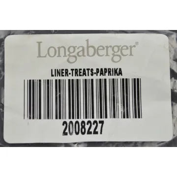 Longaberger Treats Basket Liner - Paprika