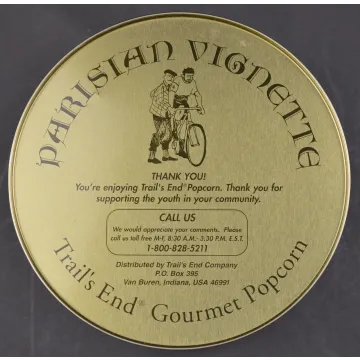 Trails End 1996 Parisian Vignette Hal Kattau Gourmet Tin - 7.25 Tall