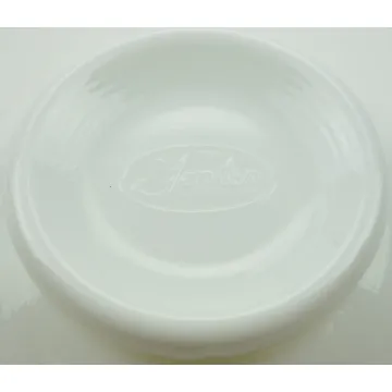 Fenton Art Glass Crimped Bowl - Silver Crest - 4 Tall