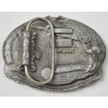 Bergamot Brass Works The BS Stops When The Green Flag Drops Belt Buckle
