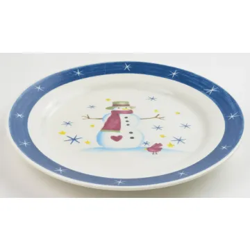 Holiday Home - Snowman Pattern - Salad Plate