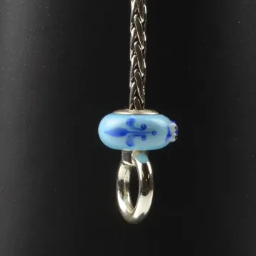Fenton Art Glass Artisan Crafted Bead - Kappa Kappa Gamma - Sterling Silver Core