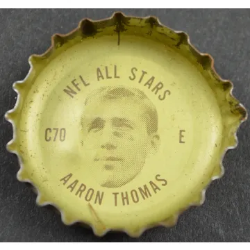 Coca Cola NFL All Stars Bottle Cap - New York Giants - Aaron Thomas - Coke