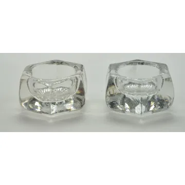 Pressed Glassed Salts - Set Of Two