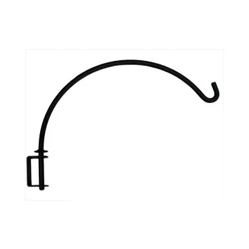 Removable Wrought Iron Swivel Plant Hanger & Bracket - 13 Deep