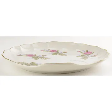 Made In Japan China - Moss Rose Pattern - Snack Plate
