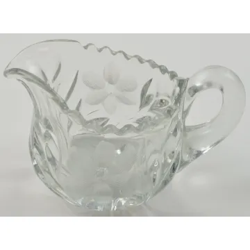 Tiffin / Franciscan - Cut 83 Clear - Cut Floral Pattern - Creamer - 167