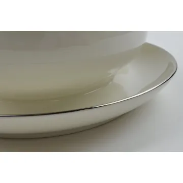 Noritake China - Gravy Boat & Attached Underplate - Cornelia Pattern - 7572