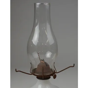 Lamplight Farms Milk Glass Gold Eagle Design Hurricane Kerosene Lamp