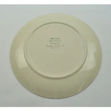 Blue Ridge - Hand Painted Floral Pattern - Dinner Plate - 10.25 Round
