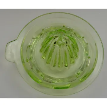 Federal Glass - Green Depression Glass Juice Reamer - 5.25 Round