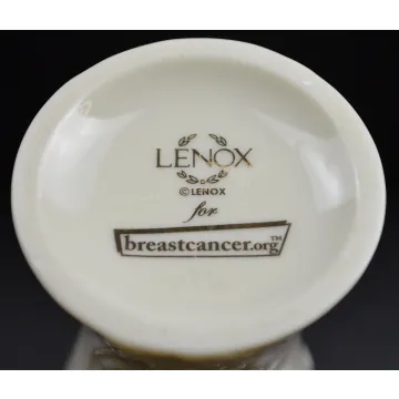 Lenox Breast Cancer Vase With Gold Accent - 8 Tall
