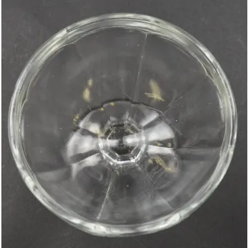 Clear Pressed Glass Panel Pattern Low Sherbet - 2.875 Tall