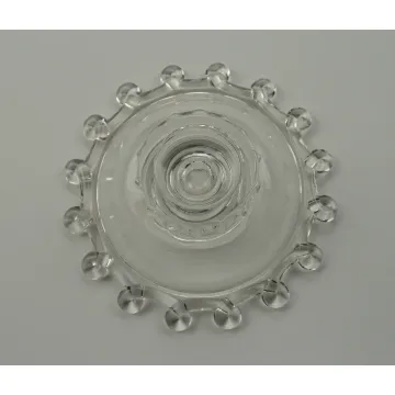 Heisey Glass Single Light Candlestick - Lariat Pattern - 1.5 Tall
