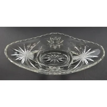 Anchor Hocking Glass - Prescut Clear Pattern - Small Gravy Boat - 9.25