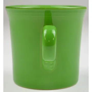 Homer Laughlin Green Fiesta Tom & Jerry Mug With Ring Handle - 3.5 Tall