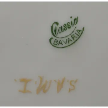 Classic Bavaria Peach Floral Gold Trim Bread & Butter Plate - 6.625 Round