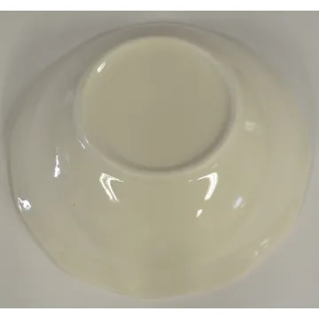 White Soup / Cereal Bowl With Slightly Scalloped Rim - 6.625 Round
