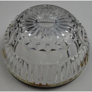 Crystal Bowl With Silver Plated Rim - 8.5 Round
