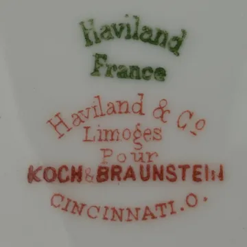 Theodore Haviland France - Bread & Butter Plate - Fleur De Lis - 6.375 Round