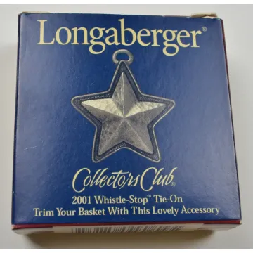 Longaberger Collectors CLub 2001 Whistle Stop Tie-On