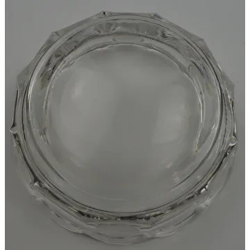 Fostoria Coin Glass Clear Pattern Candy Box With No Lid