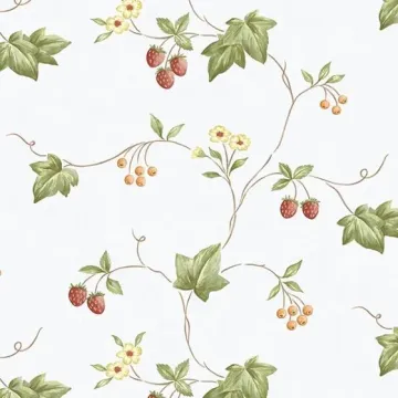 Trellis Trail Wallpaper Green, Yellow, Orange Norwall Wallcovering KK26752