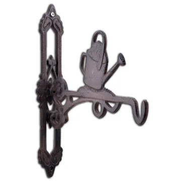 Decorative Watering Can Cast Iron Plant Hanger Hook - 10.375" Deep