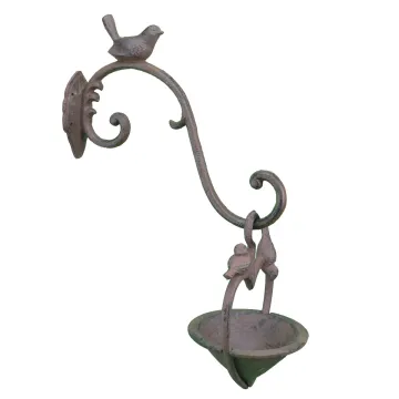 Hanging Heart Shaped Love Bird Feeder Or Bath - 5.5" Wide
