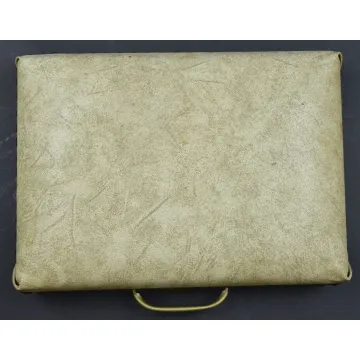 Vintage Wood Padded Altar Kneeling Pad With Handle - 12.5 Wide