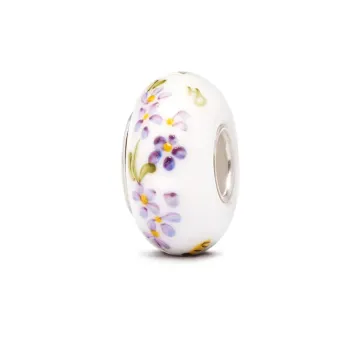 Fenton Art Glass Artisan Crafted Bead - Sister - Sterling Silver Lined