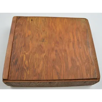 Vintage Hand Made Divided Storage Box - 8.125 Long